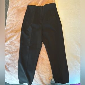 Zara High Waisted Black Ankle Pants